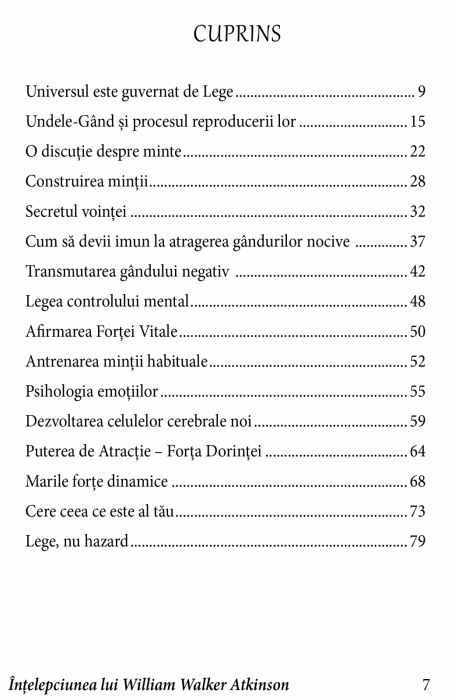 Intelepciunea lui William Walker Atkinson [2]