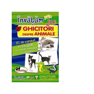 Invatam prin joc. Ghicitori despre animale. Carti de joc educative [1]
