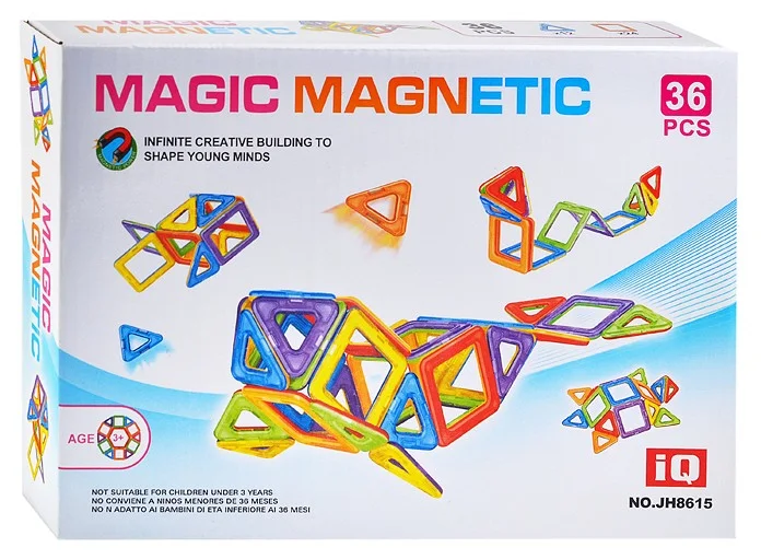 Joc de Constructie Magnetic 36 Piese [1]