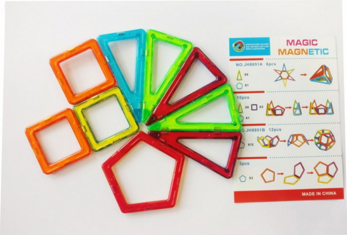 Joc de Constructie Magnetic 9 Piese - Ileana Prodexim [2]