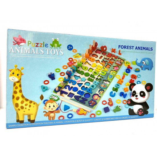 Joc logaritmic din lemn Forest Animal - Ileana Prodexim [1]