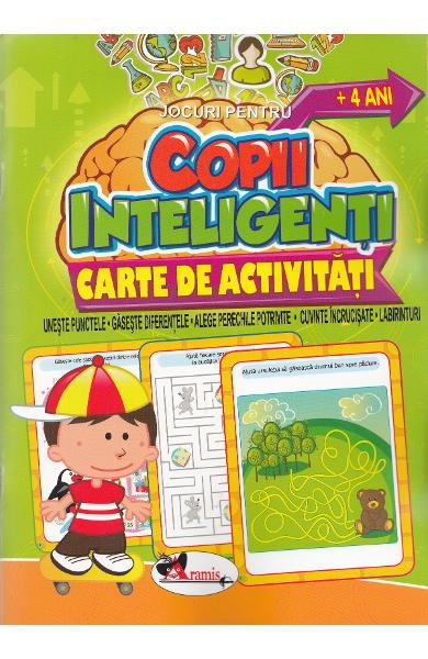 Jocuri pentru copii inteligenti. +4 ani. Carte de activitati [1]