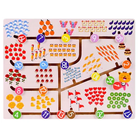 Labirint din lemn cu numere [1]