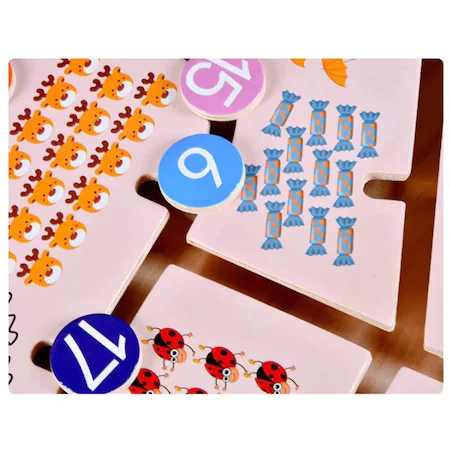 Labirint din lemn cu numere [2]