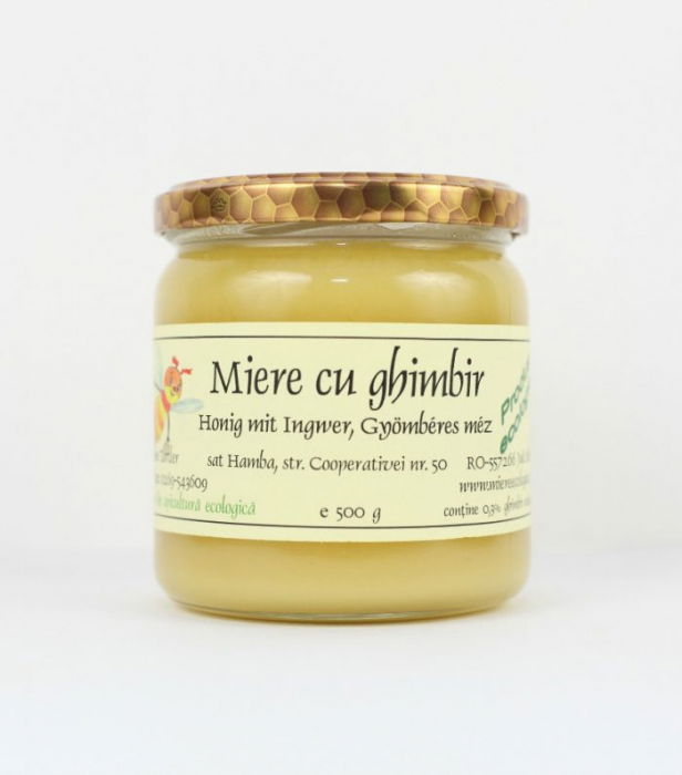 Miere cu ghimbir ecologica 500g [1]