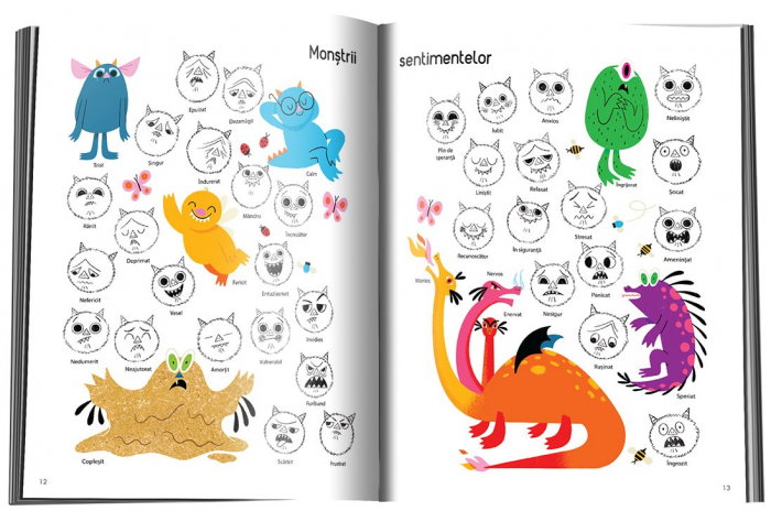 Monstri imblanziti. Activitati senzoriale si corporale. Caiet de dezvoltare emotionala [2]