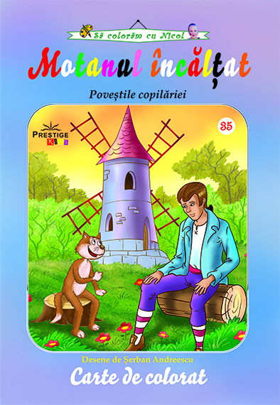 Motanul incaltat - carte de colorat [1]