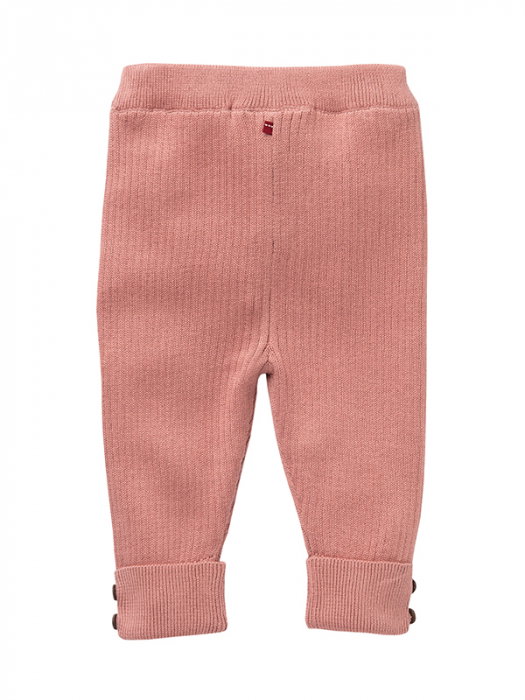 Pantaloni impletiti roz, din bumbac organic - People Wear Organic [3]