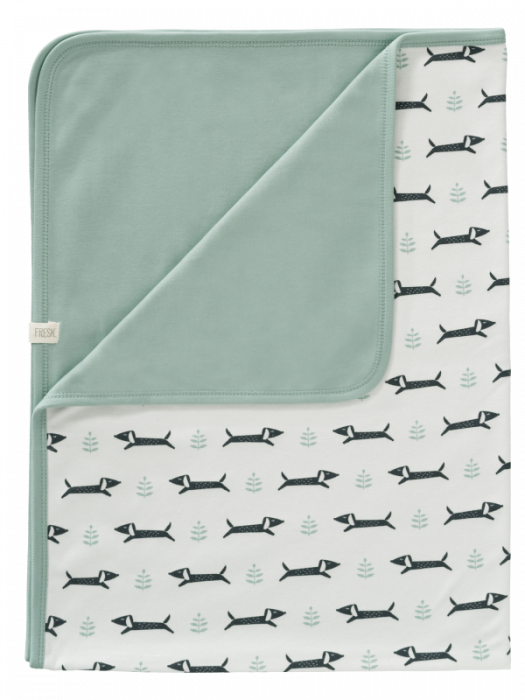 Paturica din bumbac organic, cu model Dachsy - Fresk [1]