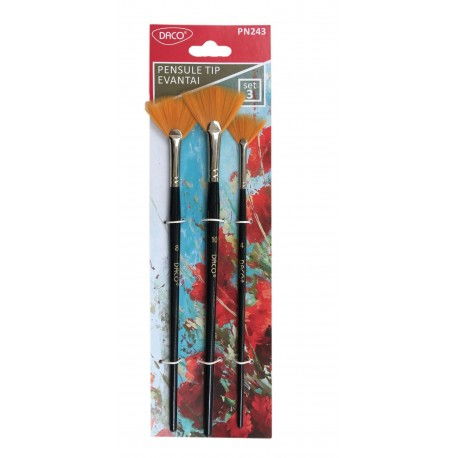 Pensula set 3 tip evantai - DACO [1]