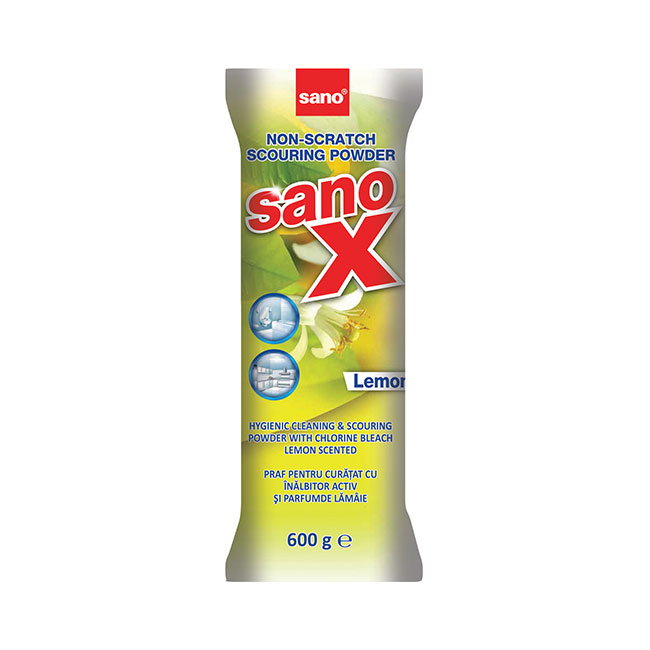 Praf de curatat cu inalbitor Sano X Lemon 600g [1]