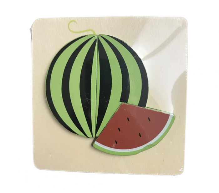 Puzzle de lemn 3 piese - pepene [1]