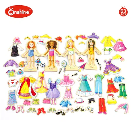 Puzzle magnetic, Imbraca Papusile - Ileana Prodexim [1]