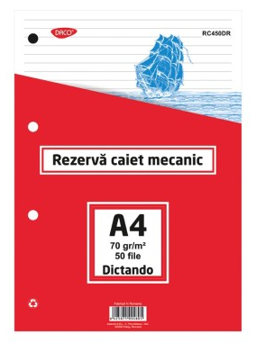Rezerva caiet mecanic A4 50 file Dictando [1]