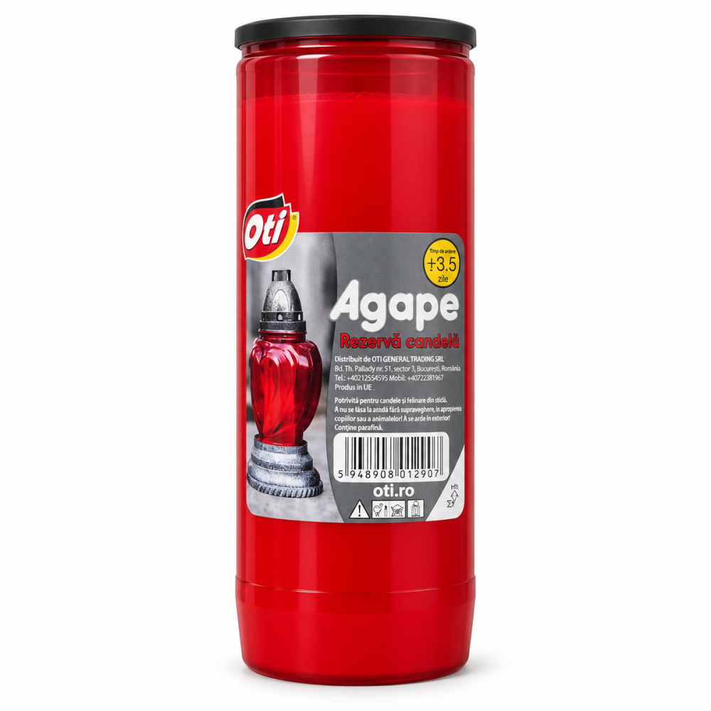 Rezerva Candela Agape, Oti, Rosie/ Alba, Timp de ardere, 3,5 zile [1]