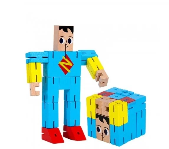 Robot puzzle din lemn [1]