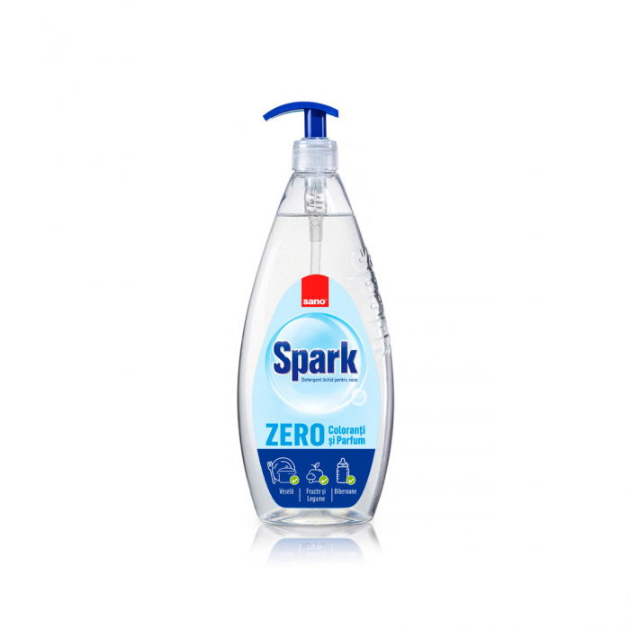 Detergent de vase Sano Spark ZERO Coloranti si Parfumanti 1L [1]