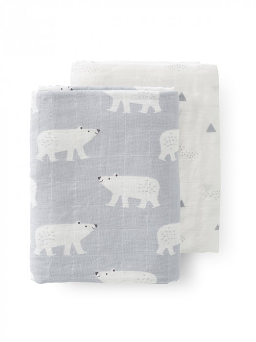 Set 2 museline 120x120 cm, model Polar Bear - Fresk [2]