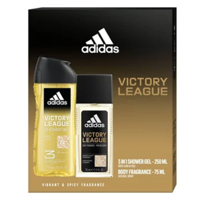 Set Adidas Victory League: Apa de parfum, 75 ml + Gel de dus, 250 ml [1]