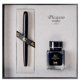Set stilou si calimara - Negru Picasso [1]