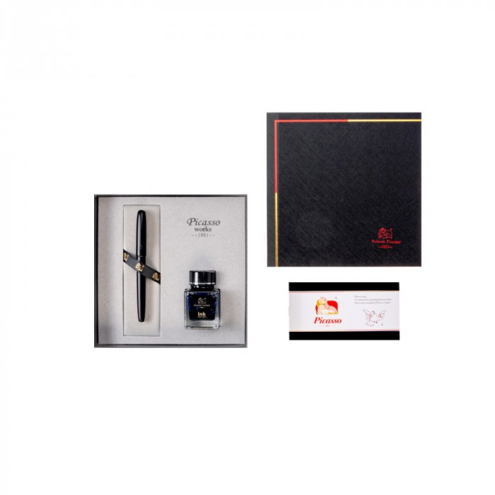 Set stilou si calimara - Negru Picasso [2]