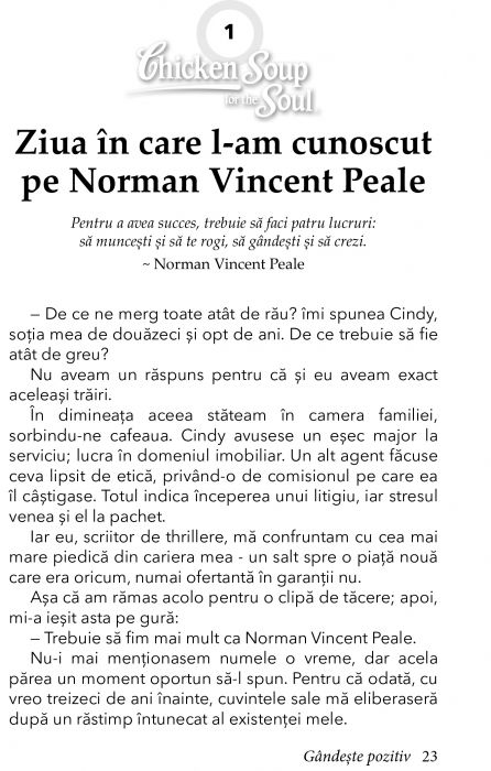 Supa de Pui pentru Suflet. Gandeste pozitiv de Jack Canfield [10]
