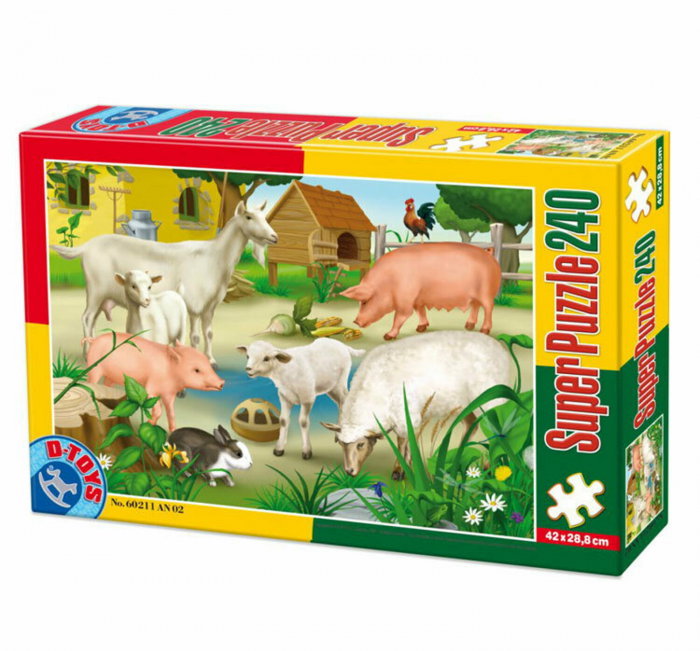 Super Puzzle Animale 240 Piese D-TOYS [1]