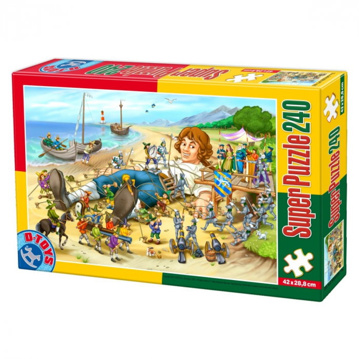 Super Puzzle Calatoriile lui Gulliver 240 Piese D-TOYS [1]