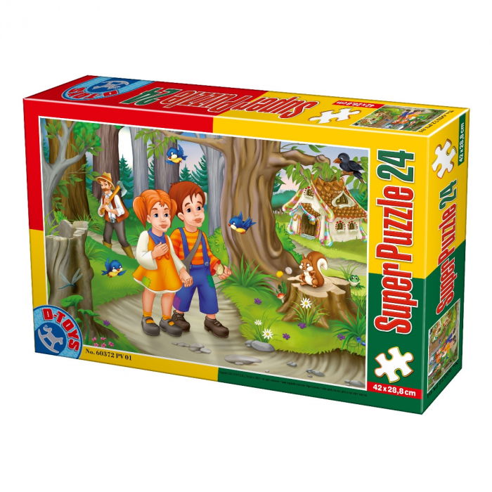 Super Puzzle Hansel si Gretel 24 Piese D-TOYS [1]