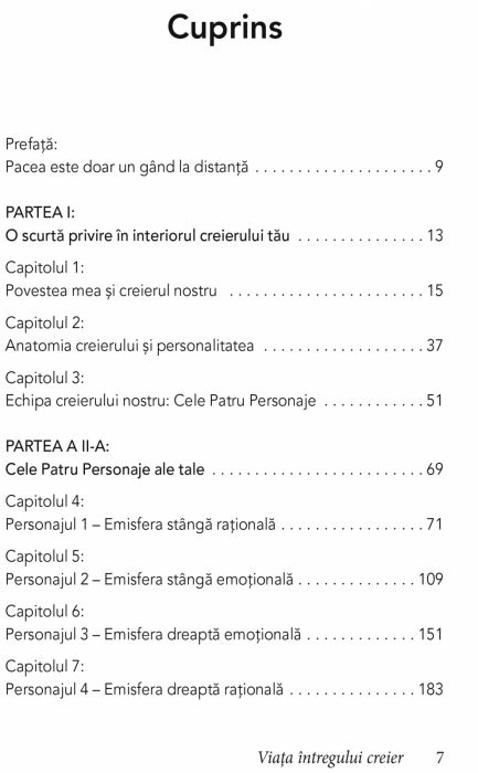 Viata intregului Creier. Anatomia alegerii si cele ,, Patru Personaje" care ne conduc viata [2]