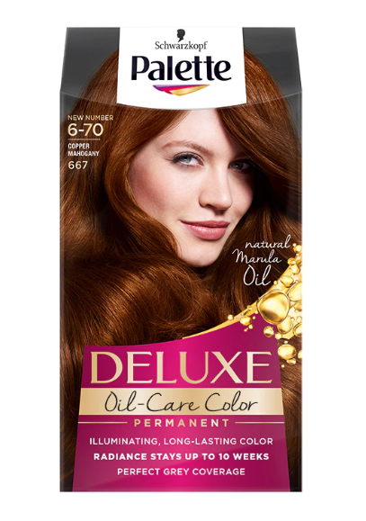 Vopsea de par Palette Deluxe 667 Copper Mahogany, 130 ml [1]