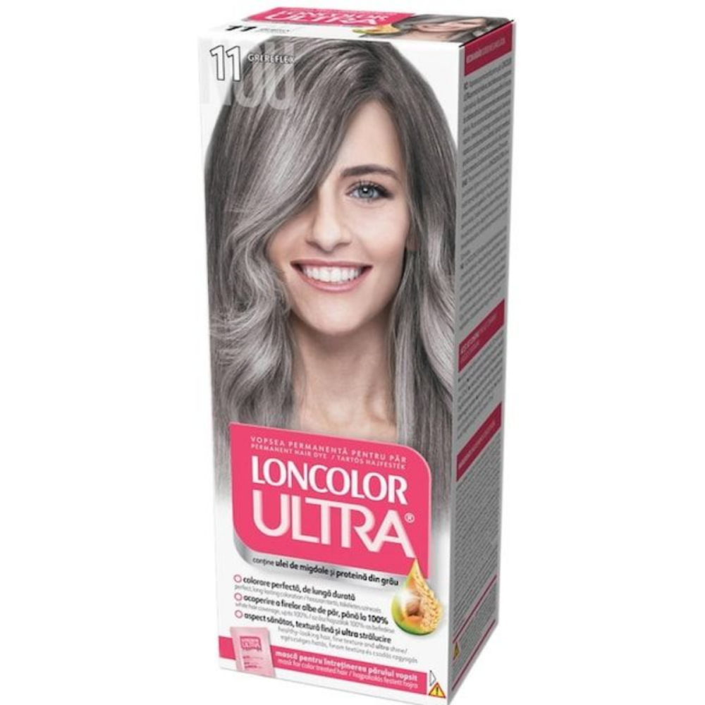 Vopsea de par permanenta Loncolor Ultra 11 Gri Reflex, 100 ml [1]