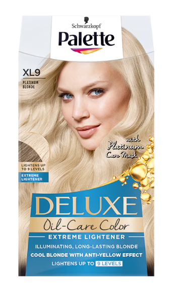 Vopsea de par permanenta Palette Deluxe Extreme Lightener XL9 Blond Platinat,130 ml [1]