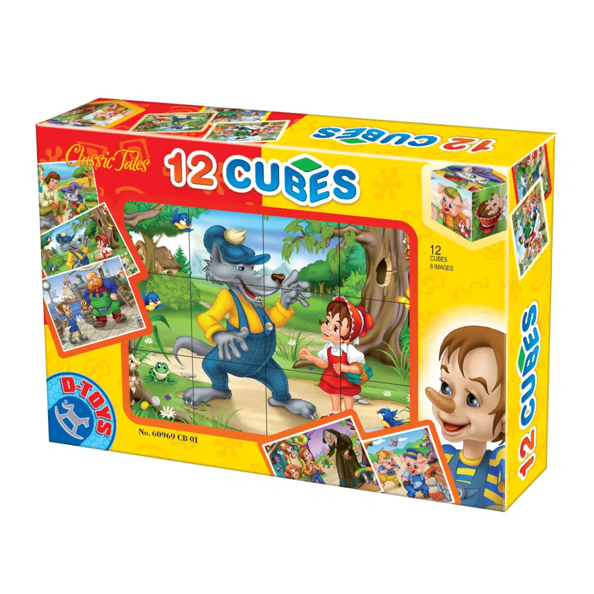 Jucarii, Copii & Bebe - 12 Cuburi Puzzle - Basme