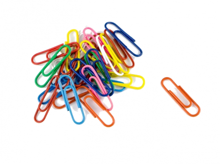 Agrafe, Piuneze, Clipsuri - Agrafe hartie colorate 33 mm