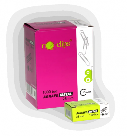 Agrafe, Piuneze, Clipsuri - Agrafe metalice 28 mm