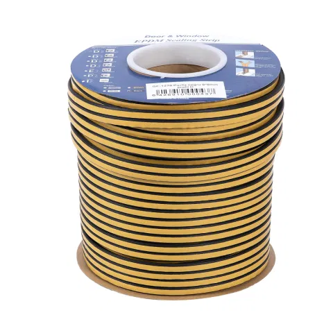 Utilaje si materiale de constructii - Banda Etansare Purfix 9*6MM profil D NEGRU