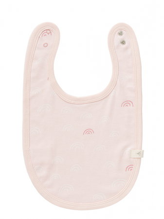 Jucarii, Copii & Bebe - Bavetica din bumbac organic, model Rainbow rose - Fresk