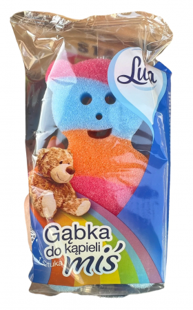 Jucarii, Copii & Bebe - Burete de baie multicolor ursulet - Lula