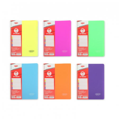 Caiet A4 Dictando - Caiet A4 Spirala 8 SUBIECTE, 240 FILE - DACO