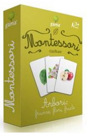 Carti pentru copii - CARTI DE JOC MONTESSORI - Arbori: frunze, flori, fructe