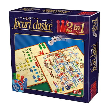 Jucarii, Copii & Bebe - Colectie de Jocuri Clasice 2 in 1 D-TOYS