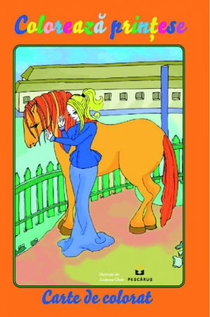 Carti de colorat - Coloreaza printese - carte de colorat