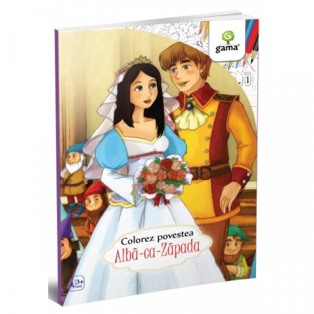 Carti de colorat - COLOREZ POVESTEA - Alba-ca-Zapada