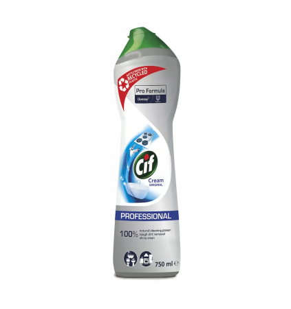 Solutii suprafete bucatarie - Crema de curatat profesionala, Cream Original 750ml - CIF