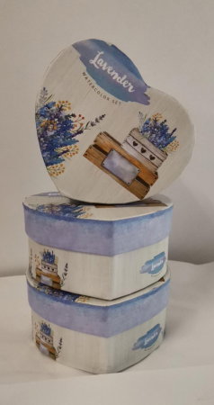 Cutii de Cadou - Cutie mica in forma de inima Watercolour Decor