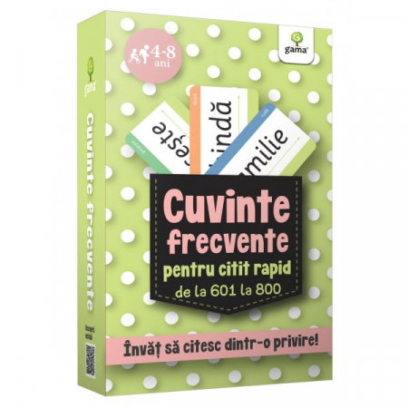 Carti pentru copii - CUVINTE FRECVENTE - Cuvinte frecvente pentru citit rapid de la 601 la 800