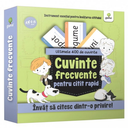 Carti pentru copii - CUVINTE FRECVENTE - Kit Ultimele 400 de cuvinte frecvente de citit rapid