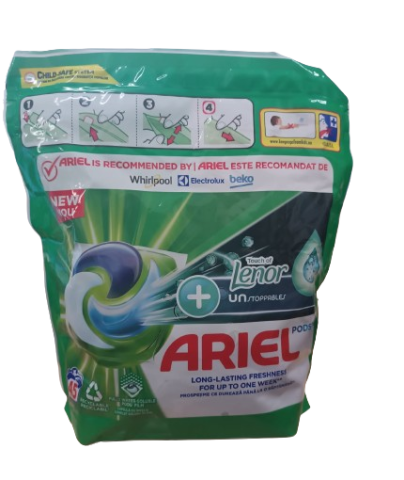 Casa, Gradina & Bricolaj - Detergent capsule Ariel All in One PODS Plus Unstoppable, 45 spalari