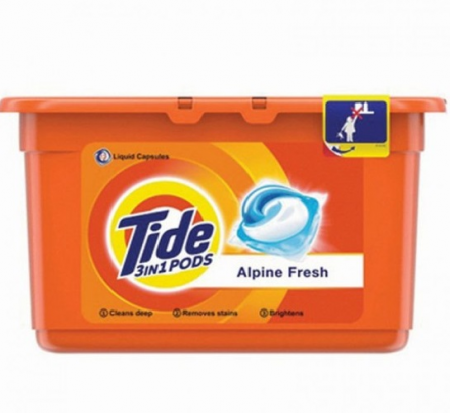 Curatenie & Intretinere - Detergent Capsule pentru Rufe -  3 in 1 Pods Alpine Fresh, 12 buc - TIDE